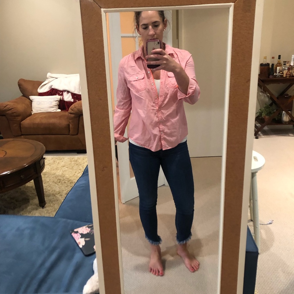 Pink button up from Express